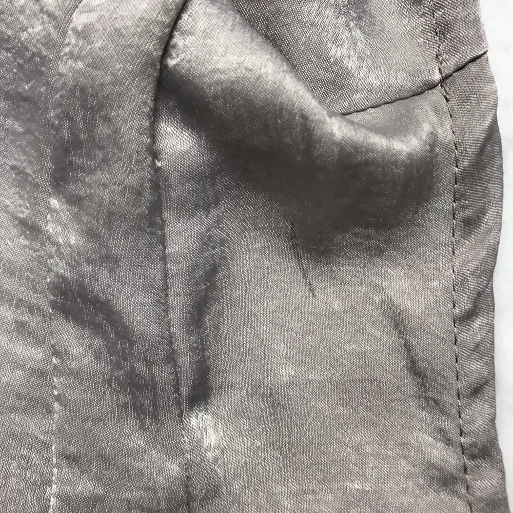 NWT Stone Grey Sleeveless V Neck Henley Blouse Top - Picture 9 of 9